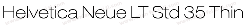 Helvetica Neue LT Std 35 Thin字体转换